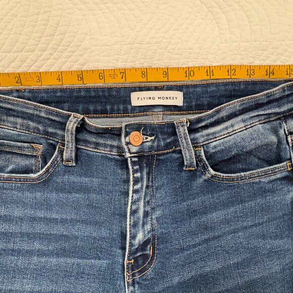 Flying Monkey Jeans, Raw Hem Straight Leg, sz 29 - Picture 5 of 9